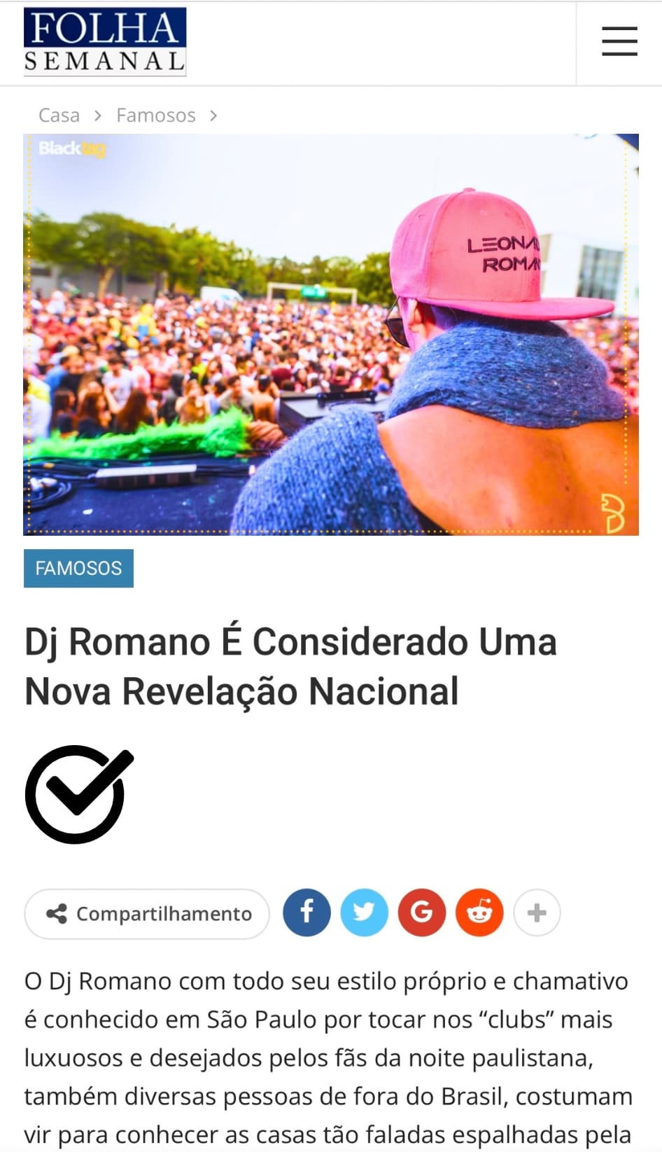 Matéria na mídia 2